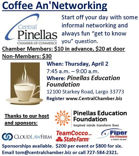 Coffee An' bringing businesses together!  It's great to belong!